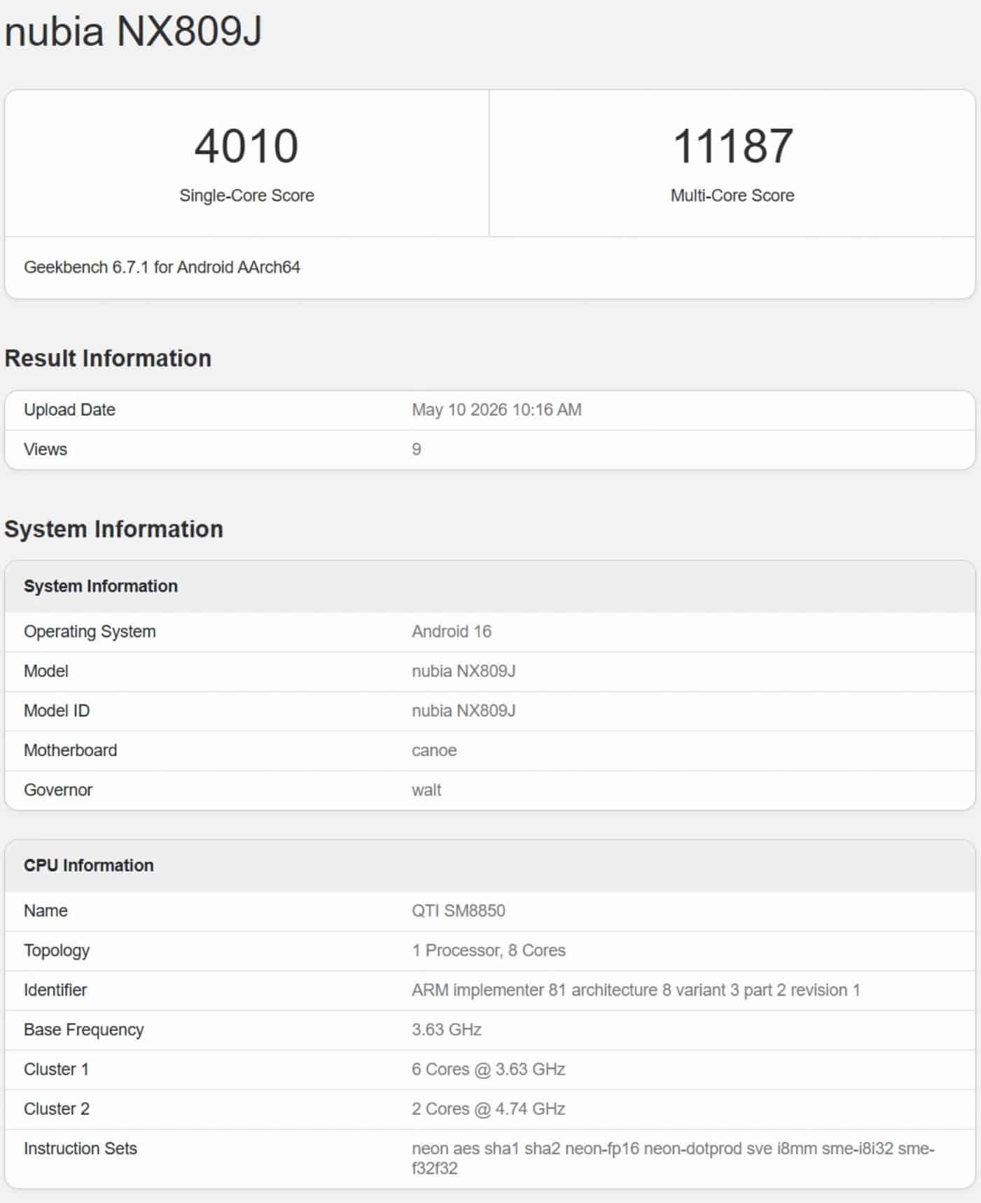Red Magic 11S Pro+ Benchmarks