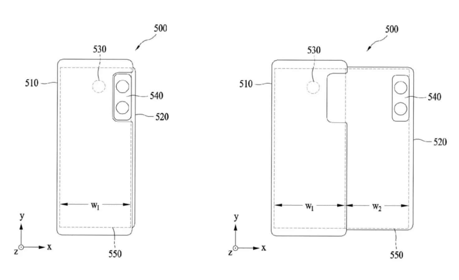 Samsung rollable smartphone patent