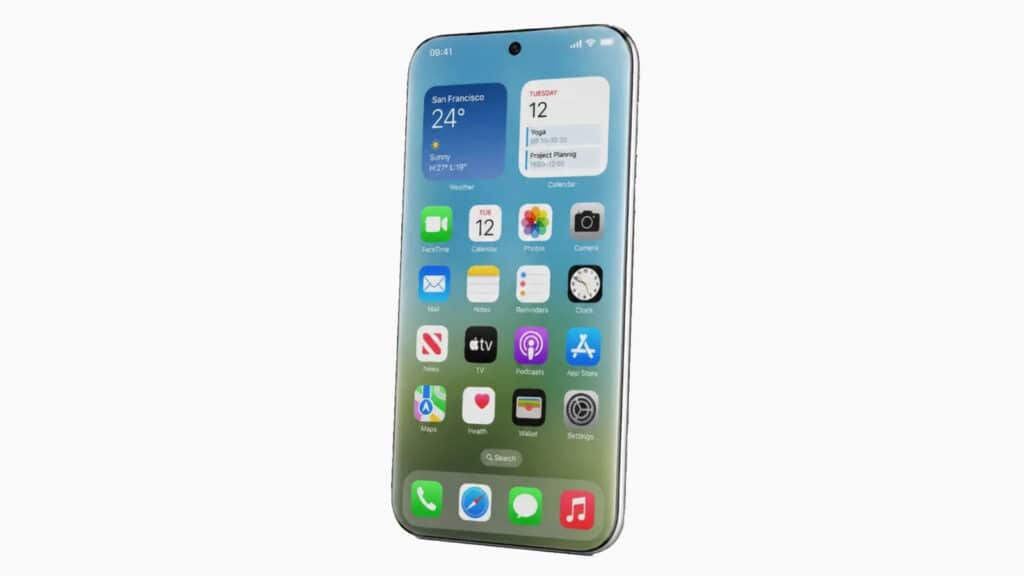 iPhone curved display