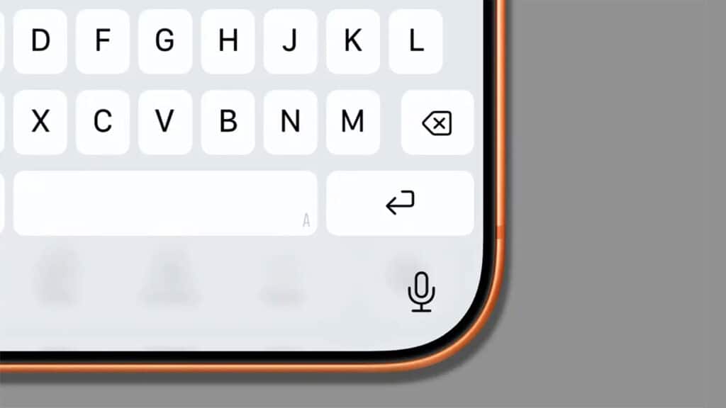 iPhone iOS backspace button