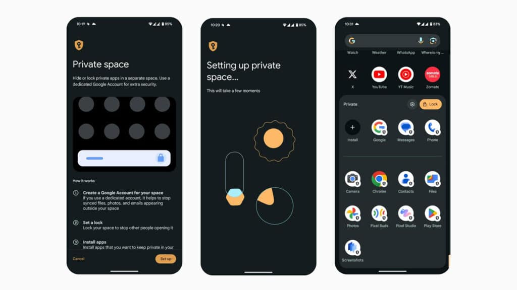 Android Private Space