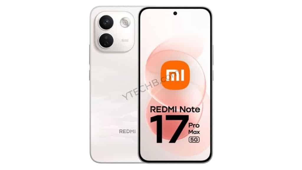 Redmi Note 17 Pro Max render