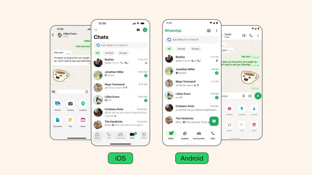 whatsapp iphone and android apps