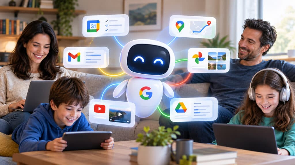 Connected Family with a Friendly AI Assistant