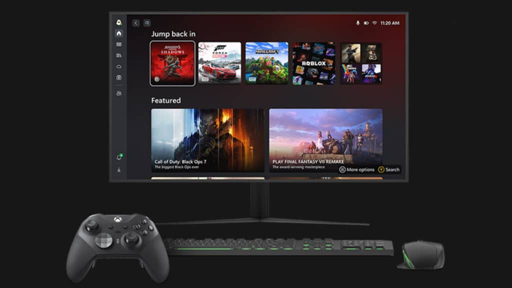 Xbox Windows mode